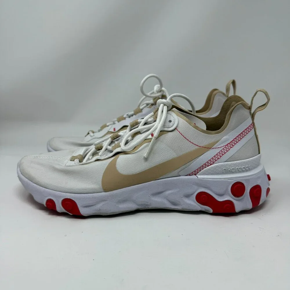 Nike Women's React‎ Element 55 White Desert Ember Size 9